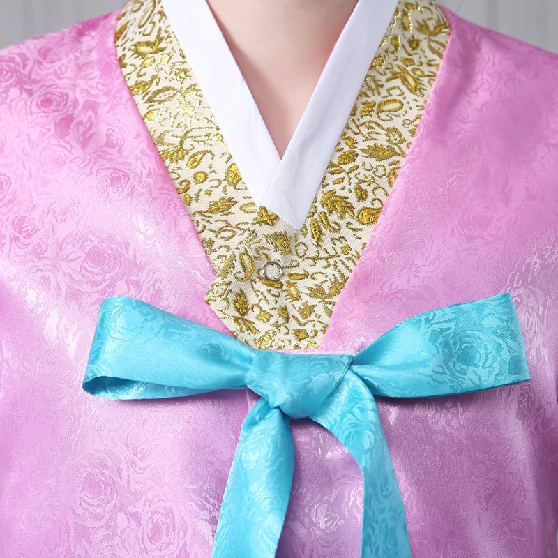 Hochwertige koreanische neue Kostüm einfarbig traditionelle Verbesserung Gericht Kleid Polyester Performance-Kostüme