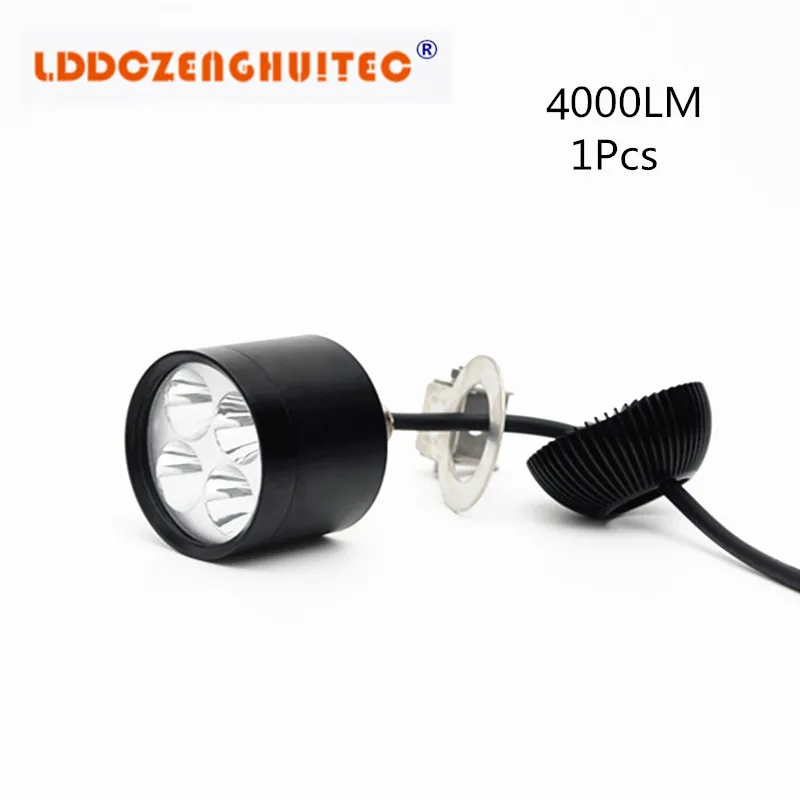 LDDCZENGHUITEC 40W 4000lm Metal Aluminu Motorcycle Headlights DC 12V-24V Motorbike Spotlight Head Light LED Lamp Auxiliary lamp