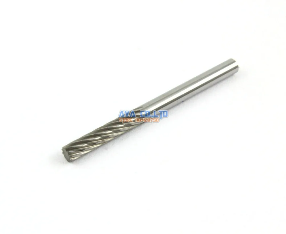 

10 Pieces 3mm Tungsten Carbide Burr Rotary Cutter File 3mm Shank Single Cut (NO.1)