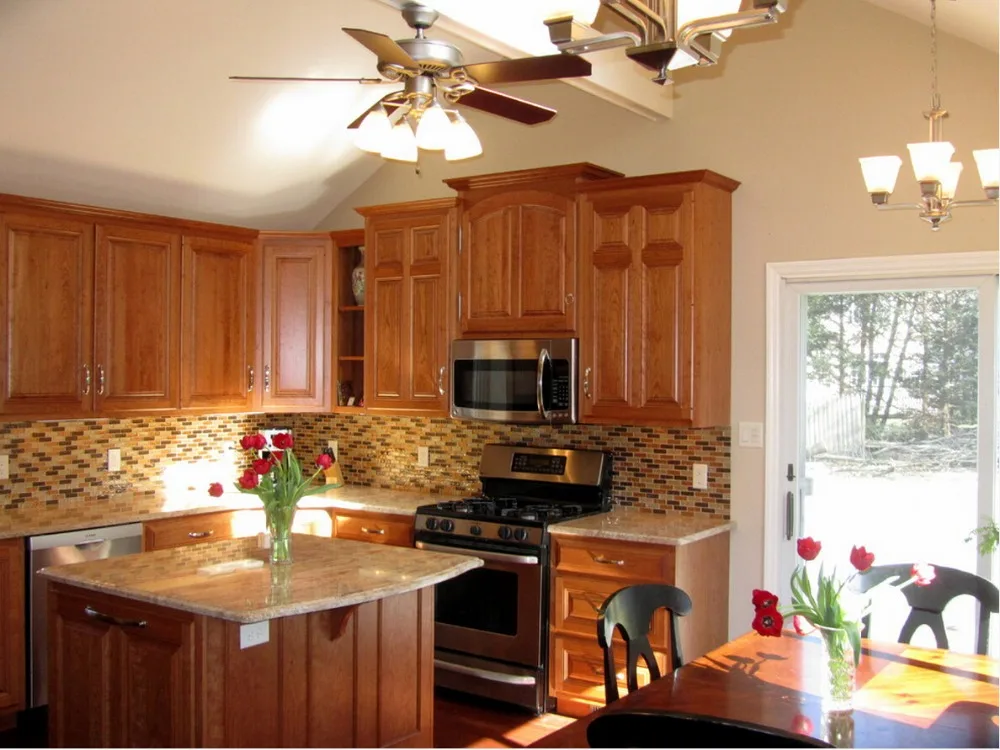 Armario de cocina de madera maciza, mueble de cocina tradicional, keukenkast, armada da cucina, S1606043, 2017