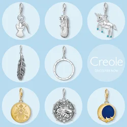 Faith Angel Merlion Unicorn Feather Forever Together Coin Tiger Dragon Moon Star Charm Pendant,2019 Jewelry 925 Sterling Silver