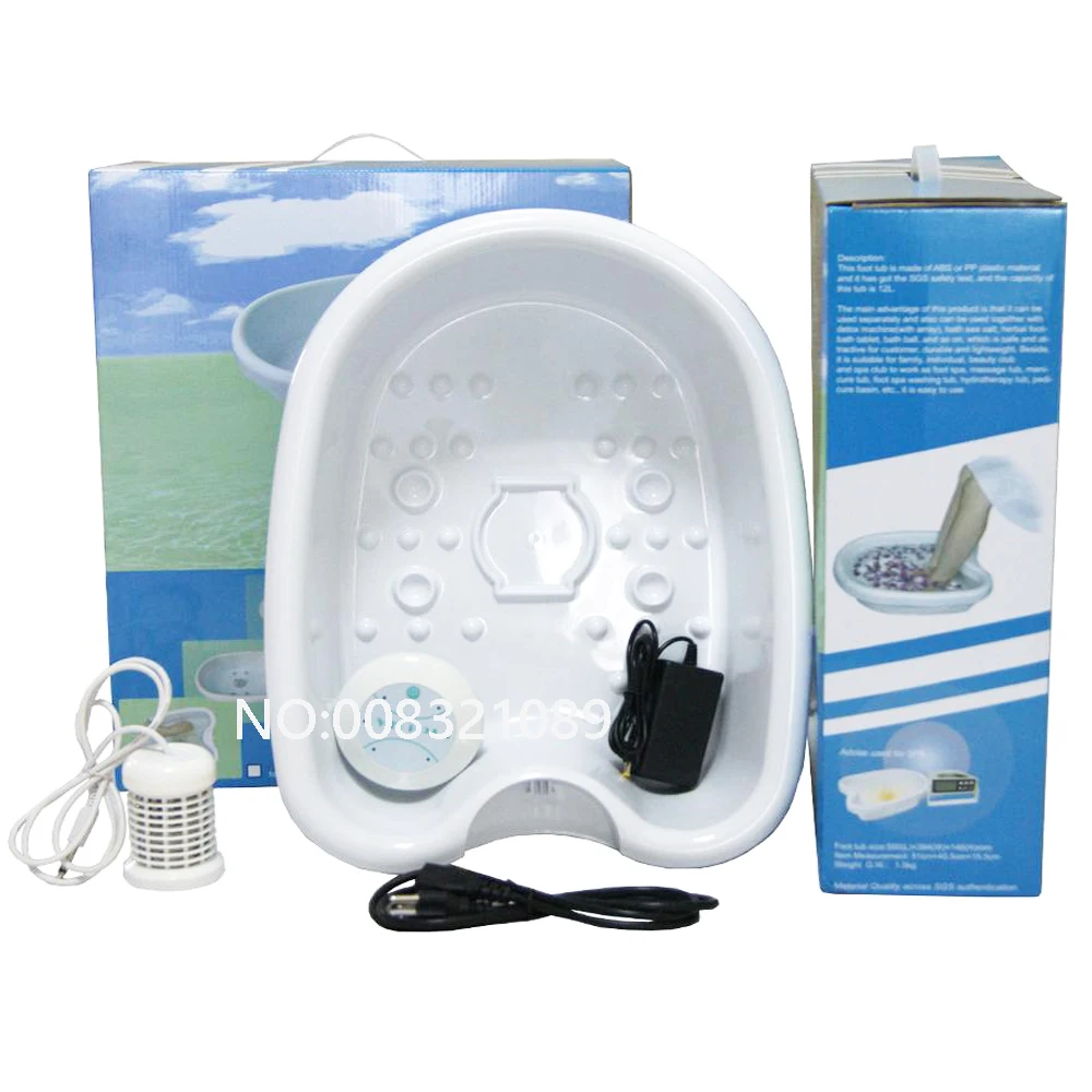 

Ionic Ion Detox Foot Bath Cell Cleanse SPA Machine Foot Spa Tub 1 Arroy Health Care Set with Plastic Basin 110-240V EU US UK AU