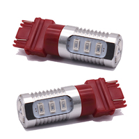 2pcs 3157 12 LED Bulbs Red Stop Brake Flash Strobe Blinking Rear Alert Safety Light Brake Tail Stop Signal Lights