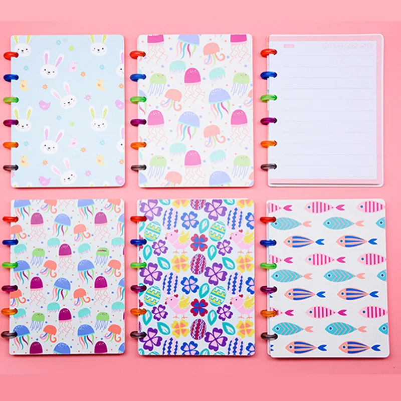 50 stücke 18mm 24mm Kunststoff Pilz Loch Lose Blatt Notebook Ringe Buch Bindung Ringe Multicolor Runde Ring Büros schule Liefert