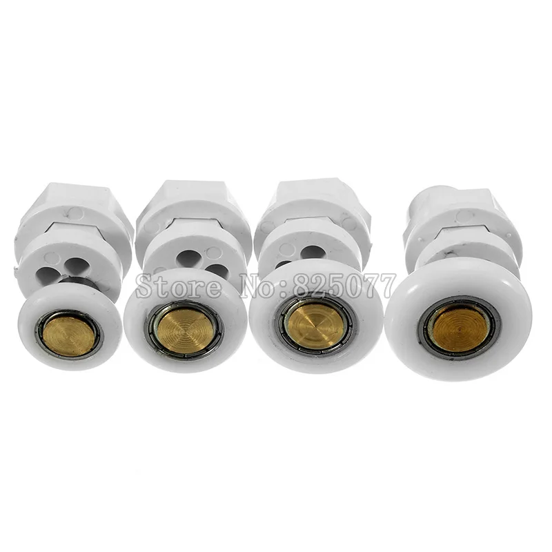 8PCS Bath Room Parts Pulley Shower Room Pulley Roller Sheave for Shift Door Pulley Hanging Steel Frame Copper Nylon CP189