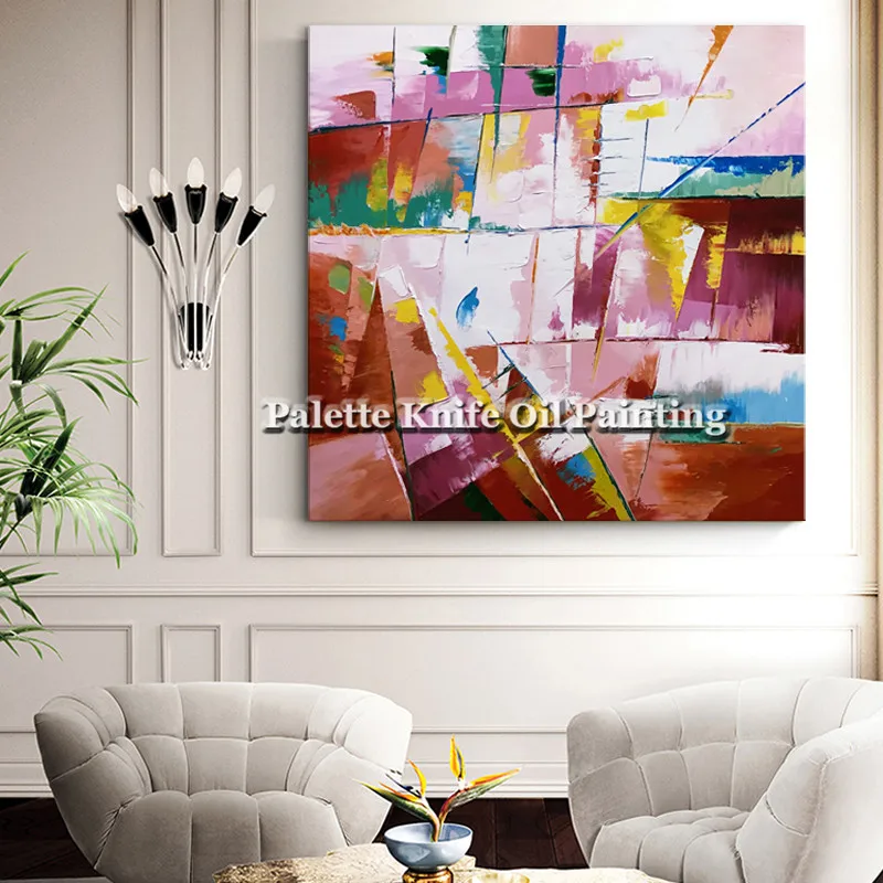 

Hand painted canvas oil paintings handmade Wall art Pictures for living room modern abstract cuadros quadro Home decorative2