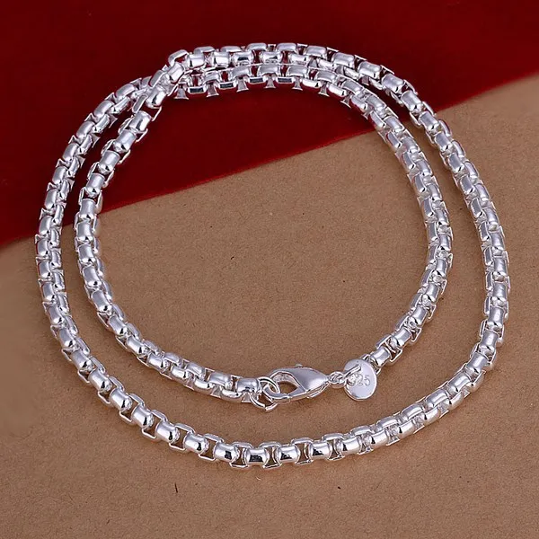 Men's Jewelry 6 mm 20 '' 50 cm N925 sterling Silver color necklace chain cool n053 gift bags