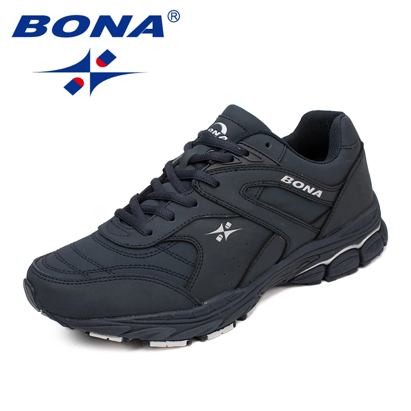 BONA, nuevos zapatos clásicos de estilo para correr para hombre, zapatos atléticos con cordones para hombre, zapatillas para correr al aire libre,