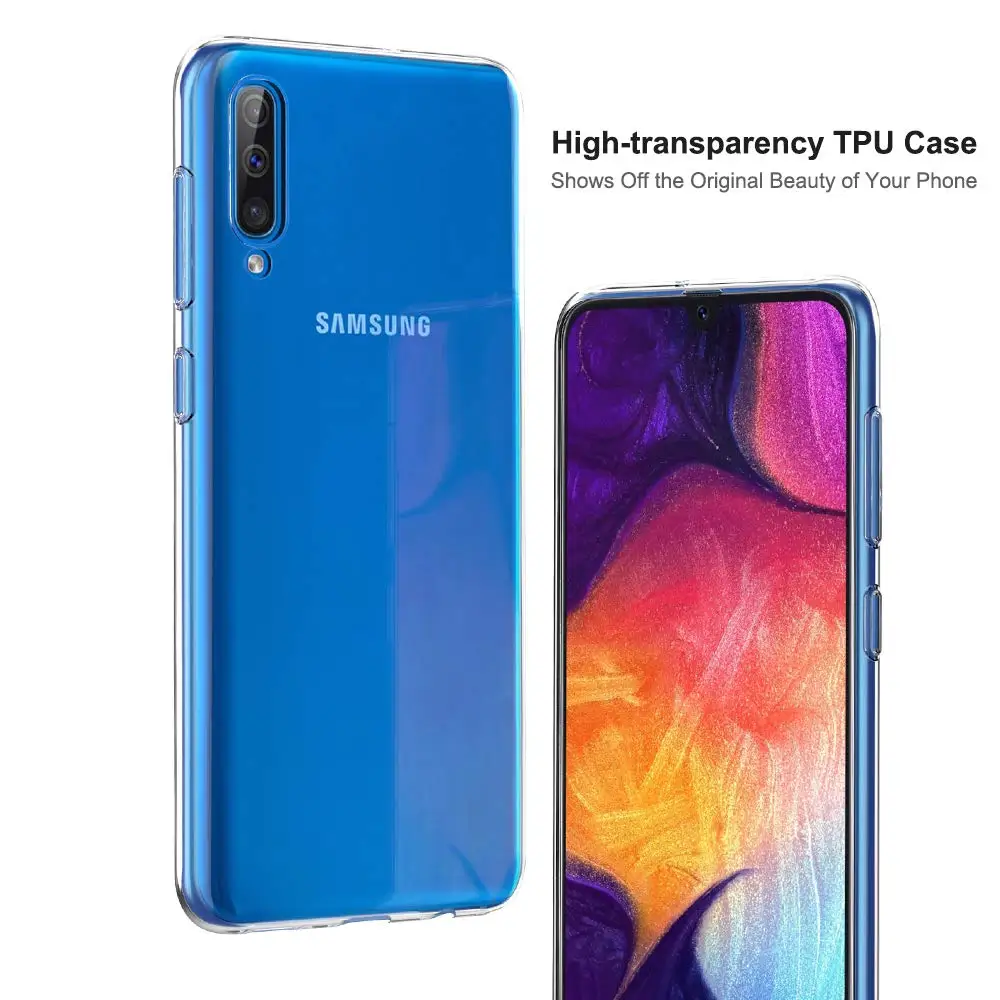 For Samsung Galaxy A50 Case Slim Clear Soft TPU Coque For Samsung A50 A 50 2019 A505 A505F Silicone Protective Transparent Cover image 5