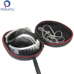 POYATU 헤드폰 케이스 하드 소니 WH1000XM3 WH1000XM2 MDR1000X MDR1000X/B MDR1000X/C 헤드폰 케이스 휴대용 보관 가방 상자