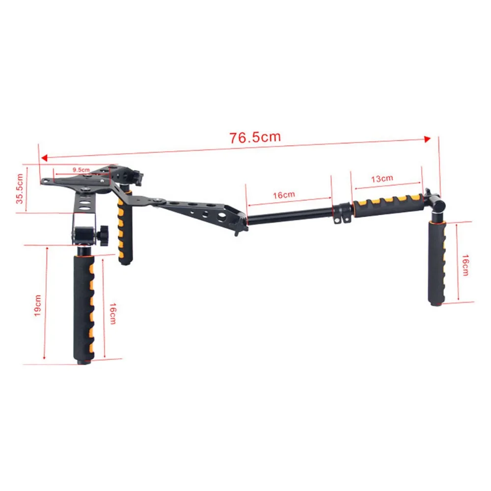 ใหม่แบบพกพาDSLR Rigฟิล์มภาพยนตร์ชุดไหล่ภูเขาวิดีโออุปกรณ์สตูดิโอถ่ายภาพสำหรับCanon Sony Nikonกล้องกล้องSLR DV