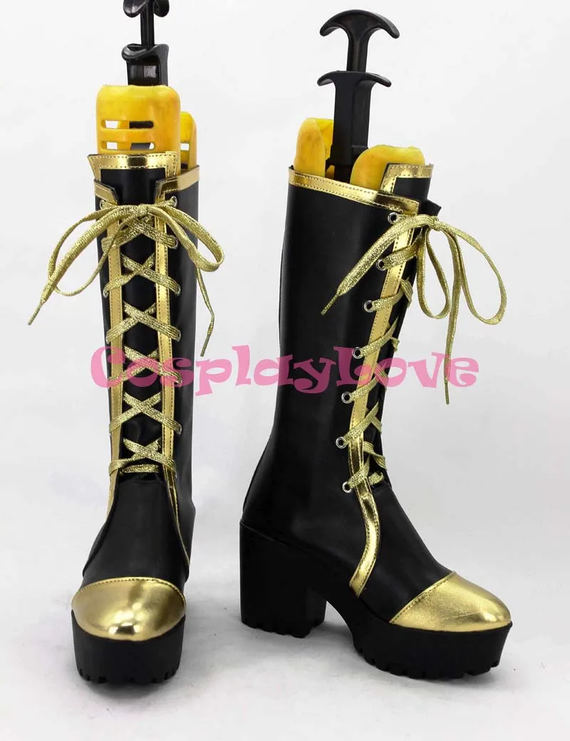 

Newest Custom Made Japanese Anime Lovelive! September Lolita Maid High Heel Sonoda Cosplay Shoes Boots For Halloween Christmas