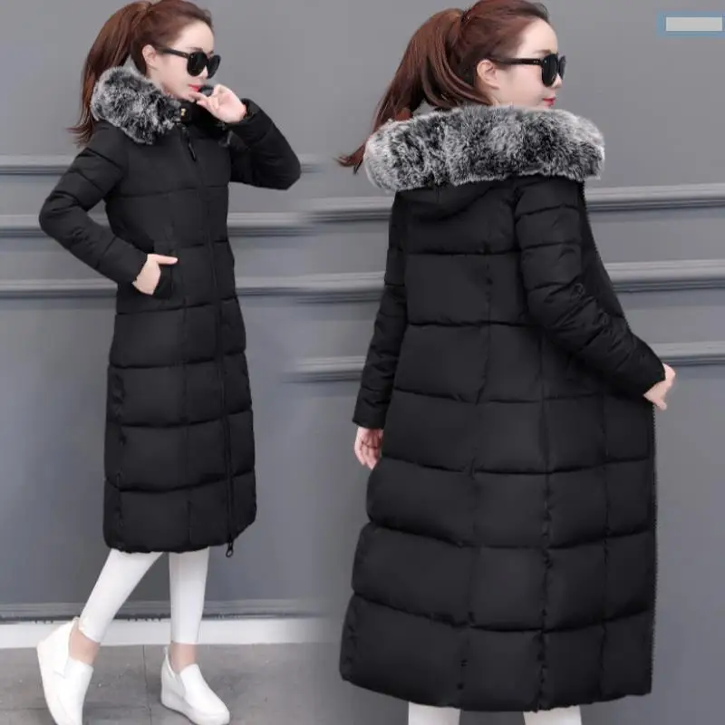 ENLU Women Coat Jacket Medium Length Woman Parka With A  Fur Winter Thick Coat Women MIEGOFCE New Winter Collection Hot