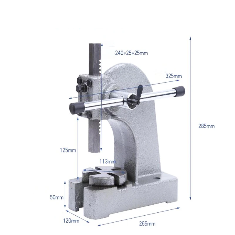 1Ton Hand Press Machine 10Kn Manual Presses Machine Mini industrial Hand Presser Press Bearing Machinery Tools