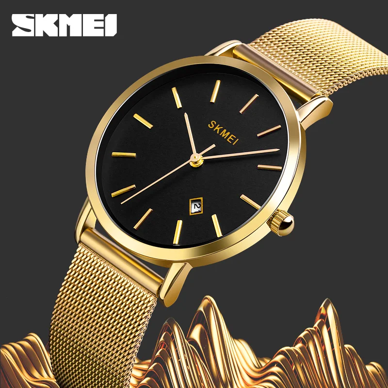 SKMEI Fashion Watch Women Casual Quartz Watches Waterproof female Clock Stainless Steel Strap Ladies Wristwatches reloj mujer