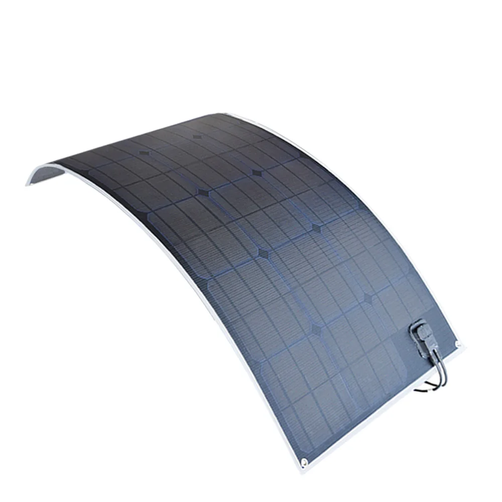 outdoor ETFE Flexible Solar Panel 100W Monocrystalline Solar Cell for Car/Yacht/Steamship 12V 100 Watt Solar Battery