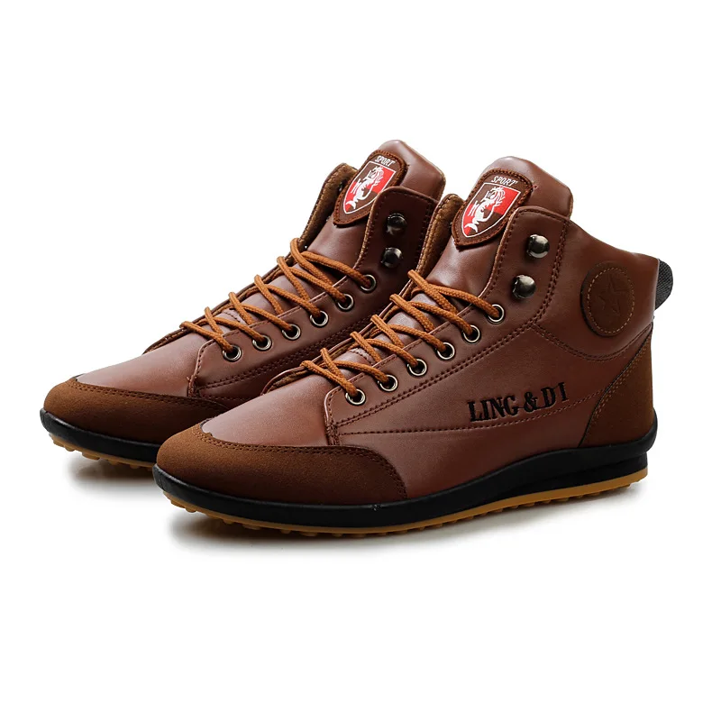 Zapatos informales de cuero para hombre, calzado plano de punta redonda, talla grande, gran oferta, Invierno