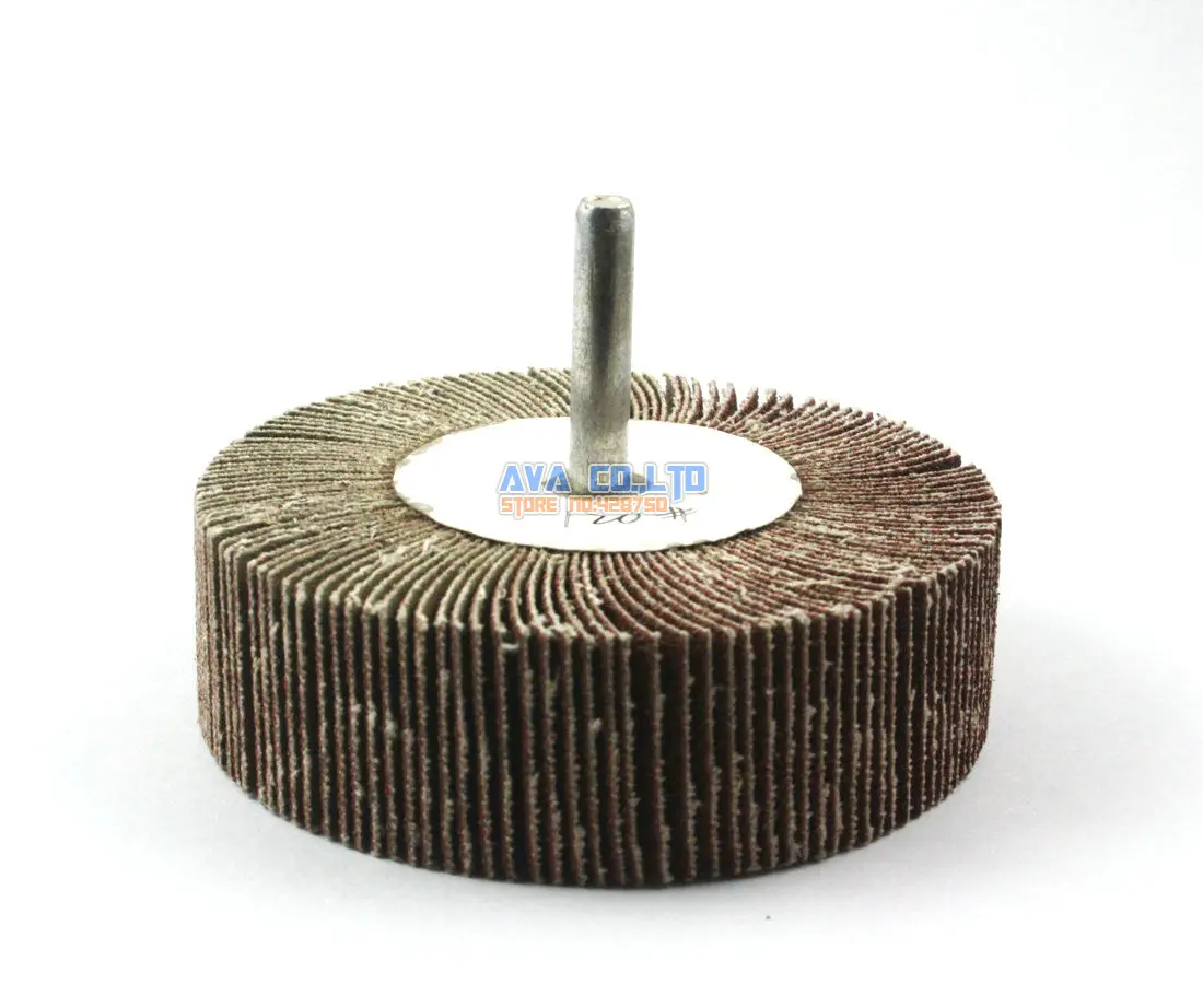 

2 Pieces 80x25mm 120 Grit Abrasive Flap Sanding Wheel 6mm Shank