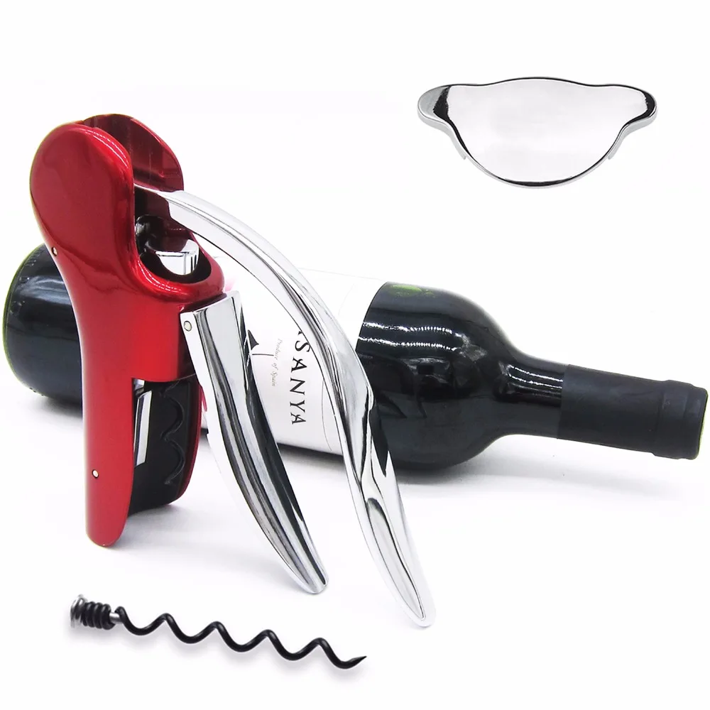 Professional Zinc Alloy Power Wine Opener Set Bottle Corkscrew Opener with Foil Cutter Premium Rabbit Lever Corkscrew for Wine