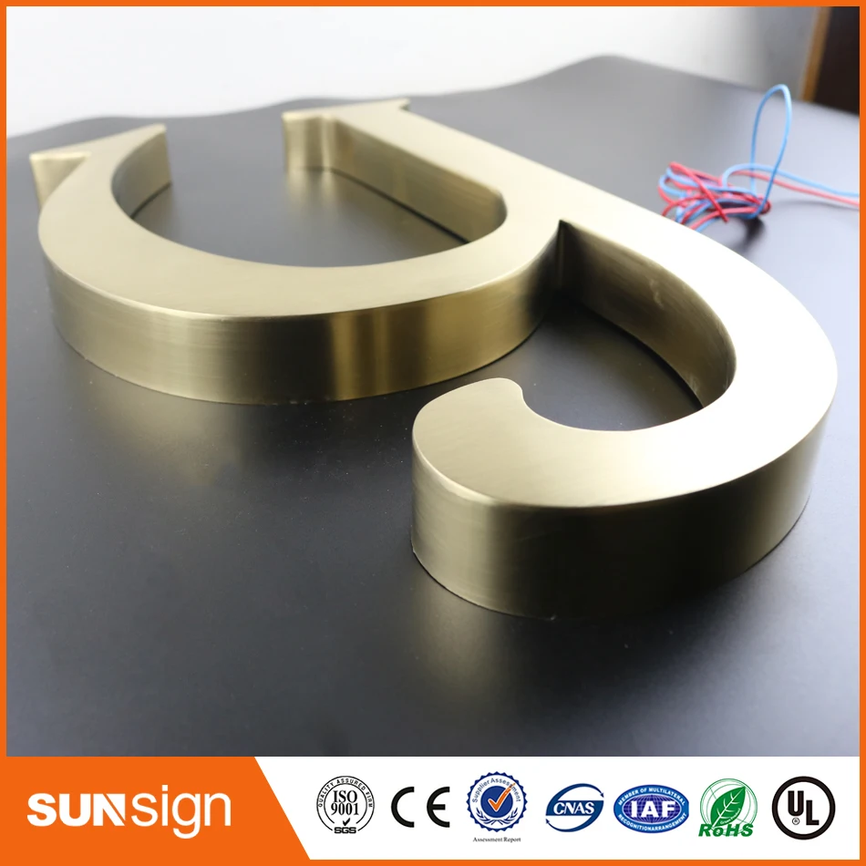 Custom metal letter sign 3d letter signs