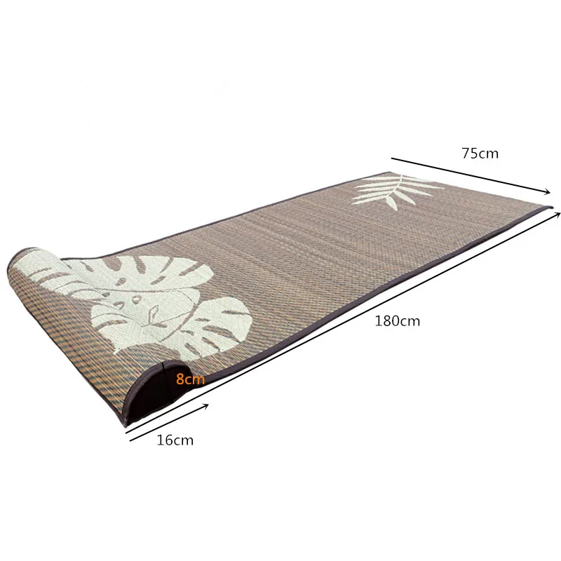 Anti-Slip Mat Rolling Japanese Tatami Mat Yoga Mat for Sleeping Traditional Asian Carpet For Bedroom Living Room Baby Play Mat