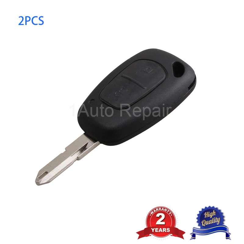 

2 Buttons Remote Car Key for Vauxhall Opel Vivaro Renault Master Trafic PCF7946 Chip 433MHZ 2pcs