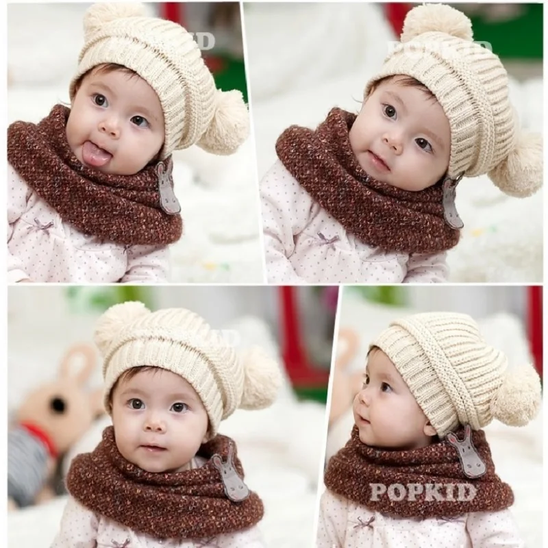 Hooyi bebe Caps crochet Baby Hat handmade children beanie Bonnet Infant caps newborn photography props accessories Wool