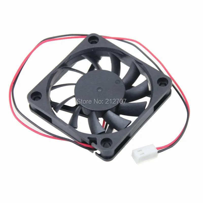 Gdstime 60mm x 60mm x 10mm 6cm Brushless 2Pin 2510 Connector 12V DC Cooling Fan 60mm