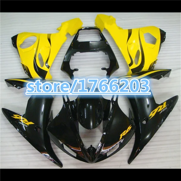 ABS  For  YZFR6 2003 2005 YZFR6 03-05 2003-2005 03 05 yellow black 2003 2005 R6 YZF 2004 YZFR6 2003 2004 2005 fairing  Ning