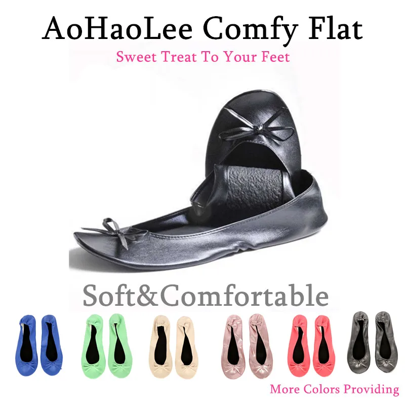 Aohaolee Brides MUST HAVE Wedding Comfy Foldable Ballet Flat Shoes Flip Flop Slipper Gifts For Bridesmaids To Be Party Supplies