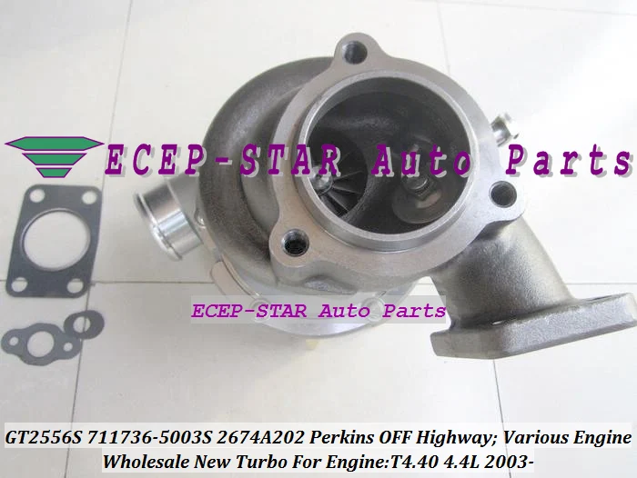 Turbo 711736-0003 2674A202 GT2556S 711736-5003S 711736 For Perkins Massey Ferguson 5455 Tractor Loader Backhoe 420D-IT 4.4L
