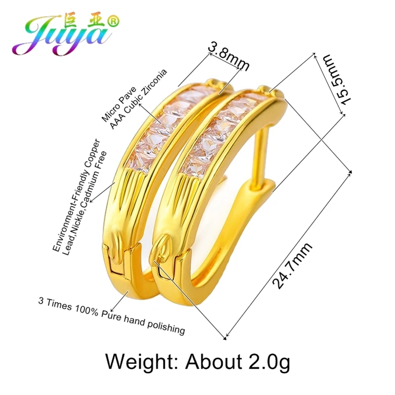 Juya Groothandel Basic Oorbellen Benodigdheden Voor Handgemaakte Goud/Zilver Kleur Bail Earring Haken Diy Fashion Oorbellen Sieraden Maken