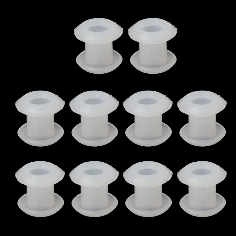 10Pcs Silicone Rubber Stoppers Ring Bead Spacer Charm Bracelet Jewelry Making