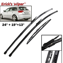 Erick's Wiper-Jeu d'essuie-glaces avant et arrière, pour Audi A3 8P 2005-2012, brosses de pluie pour pare-brise 24 