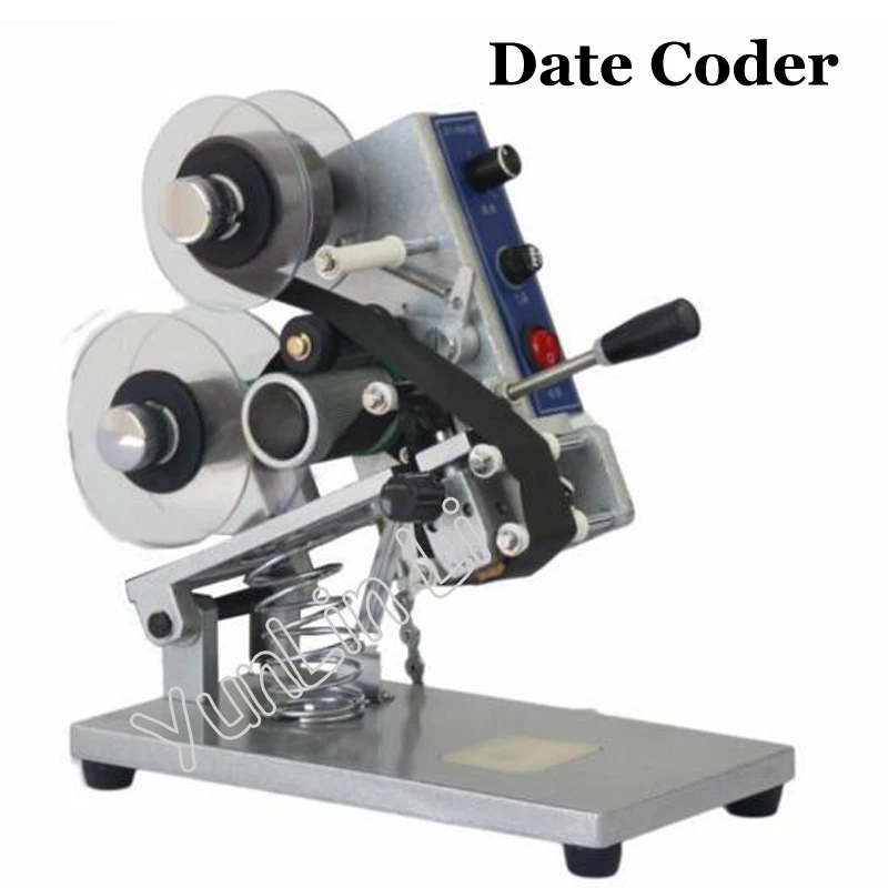 

Date Coder Color Ribbon Hot Printing Machine Electrical Heat Ribbon Printer Film Bag Date Printer Manual Coding Machine ZY-RM5