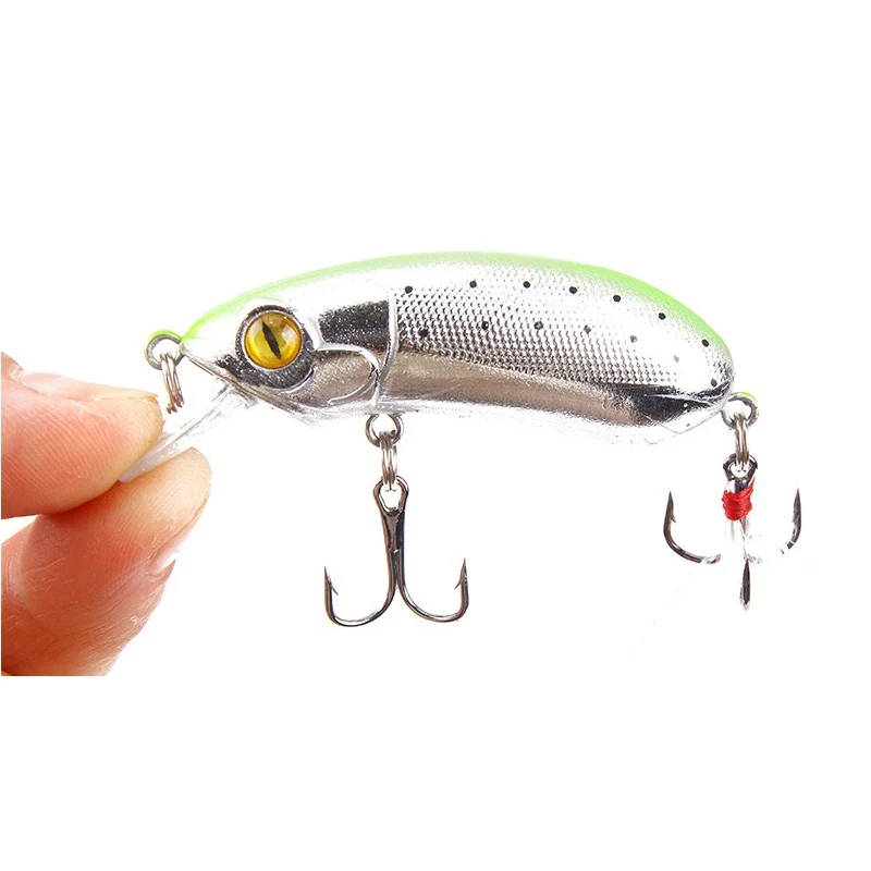 1Pcs Fishing Lure Popper 6cm 9.8g Bait Crankbait Wobblers Tackle Isca Poper Japan suspending Lure 3d Eyes Tackle