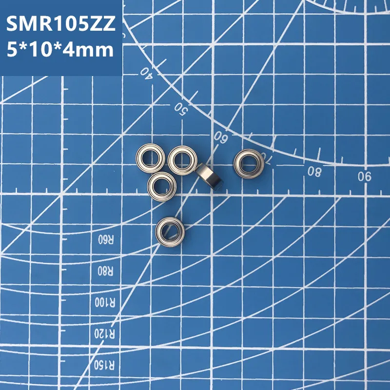 

Free Shipping High quality miniature stainless steel deep groove ball bearing (stainless steel 440C material) SMR105ZZ 5*10*4 mm