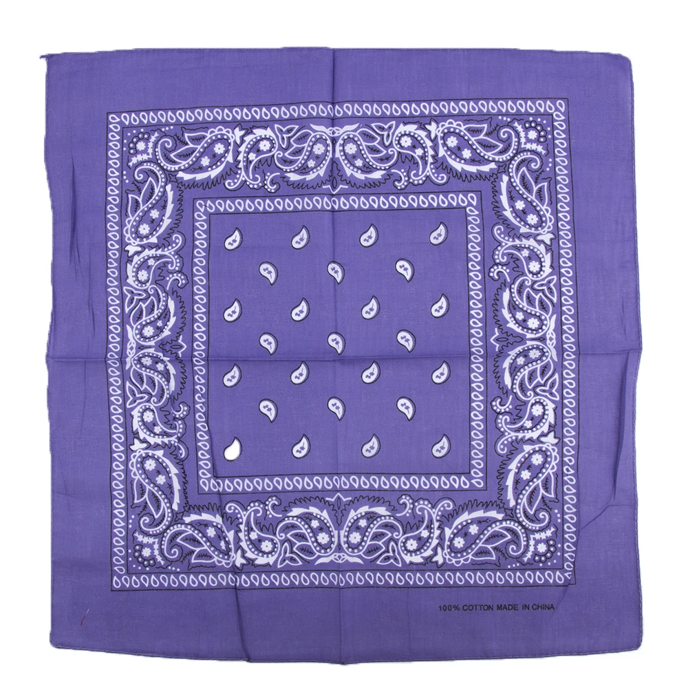 Foulard Hip-Hop 100% Coton pour Homme et Femme, Serviette de Poche Vintage, Foulard de Tête, 1 Pièce