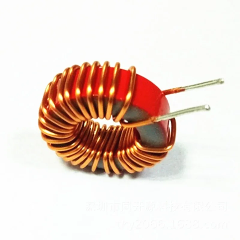 5Pcs T94-2 Iron Powder Core Red Gray Magnetic Ring Inductance Copper Wire Diameter 1.0mm Inductance Capacity 6UH Inductor