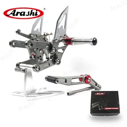 Arashi YZF-R6 2017 2018 2019 2020 2021 2022 CNC Adjustable Footrest For YAMAHA YZF R6 2017-2023 Rider Rearset Foot Peg Pedal