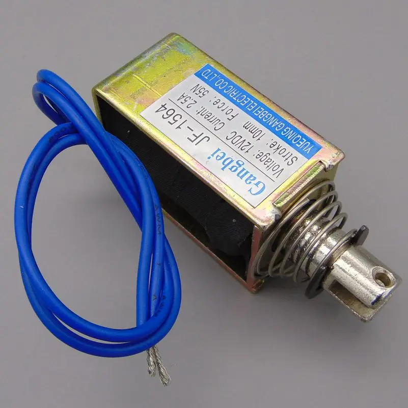 gangbei-1564B Wholesale DC 12V 24V 2.5A Force 55N travel 10mm Pull Type Linear Solenoid Electromagnet