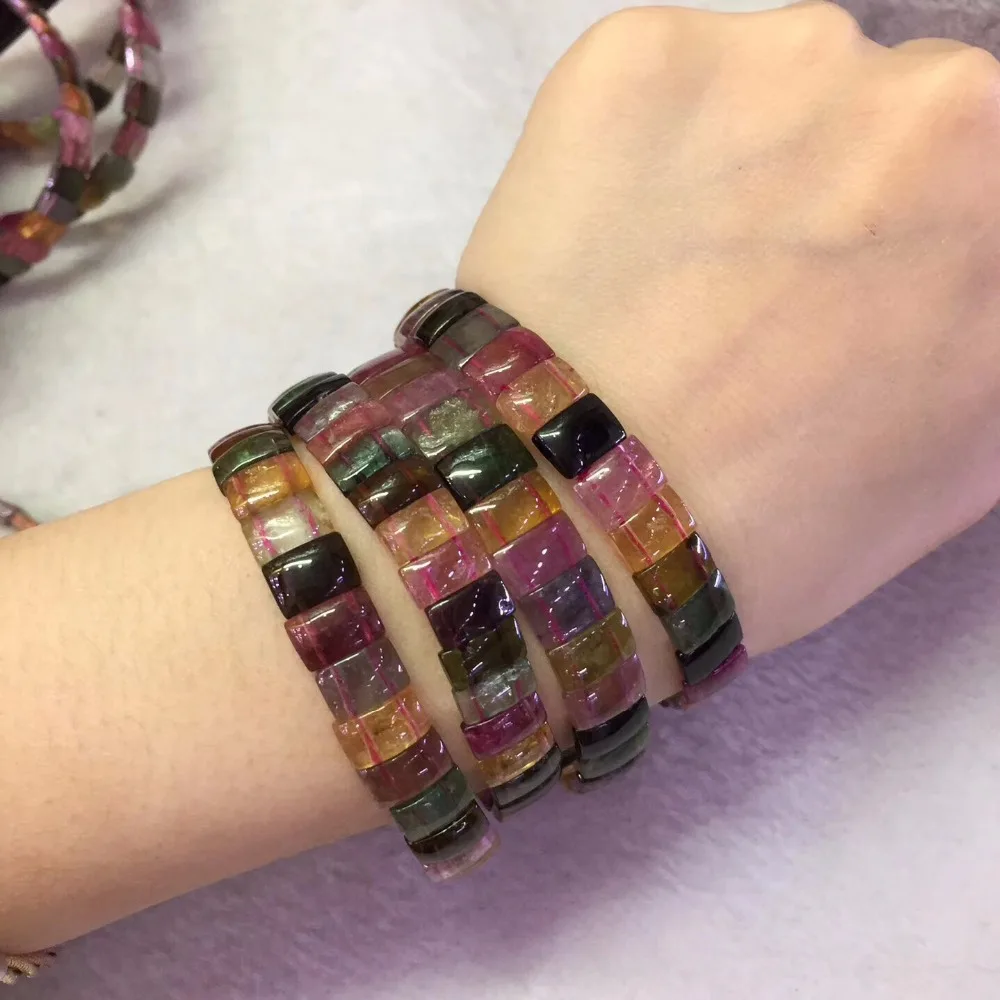 

Natural Tourmaline Stone Bracelet Natural Gemstone Jewelry Bangle For Women For Gift Wholesale !