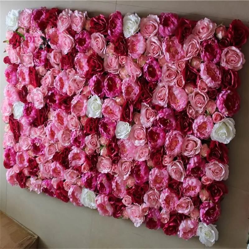 SPR Free Shipping Artificial silk peony rose flower wall wedding background lawn/pillar flower  market decoration