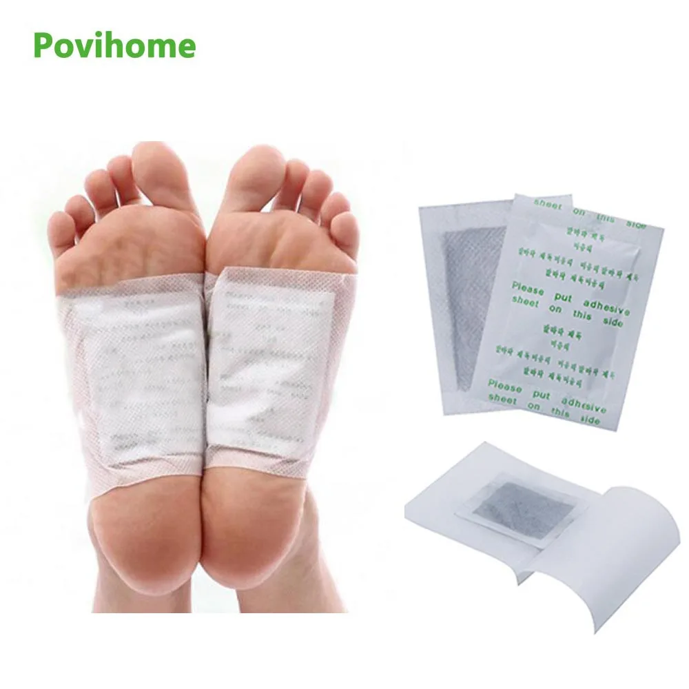 

20pcs Herbal Medical Plaster Bamboo Vinegar Kinoki Detox Foot Pads Adhesive Patches Feet Care Natural Plant Body Toxins D0960