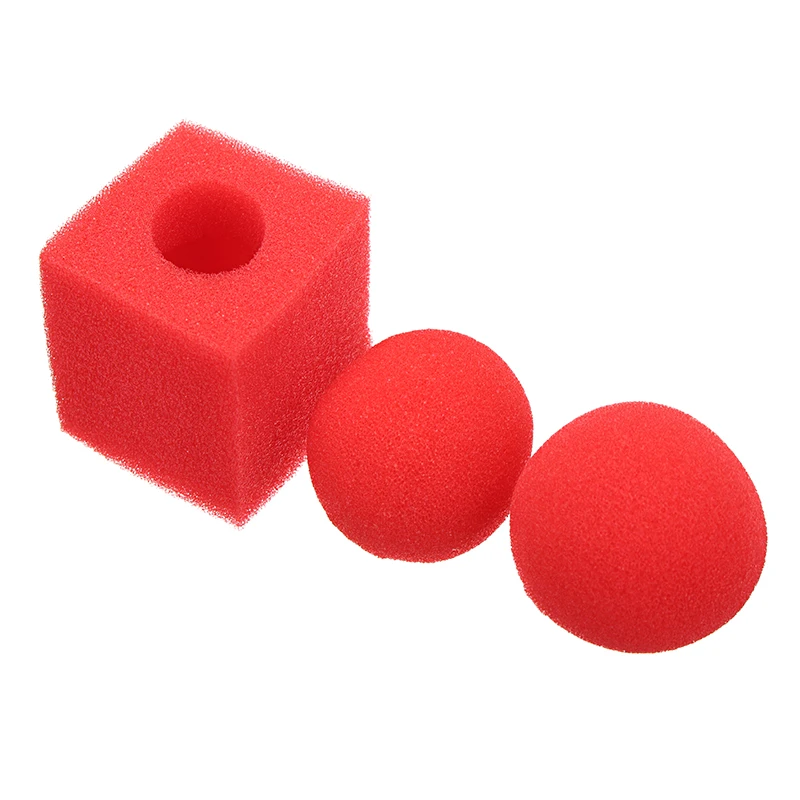 1 Set Circular Sponge Ball And Square Sponge Magic Professional Magic Tricks Magic Ball To Square Magician Magic Gimmick