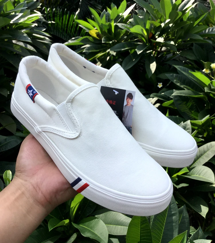 New Spring Summer Men Shoes Breathable Canvas Shoes Slip on Mens Casual loafers Shoes High Quality Flats Big size 45 46 47 48