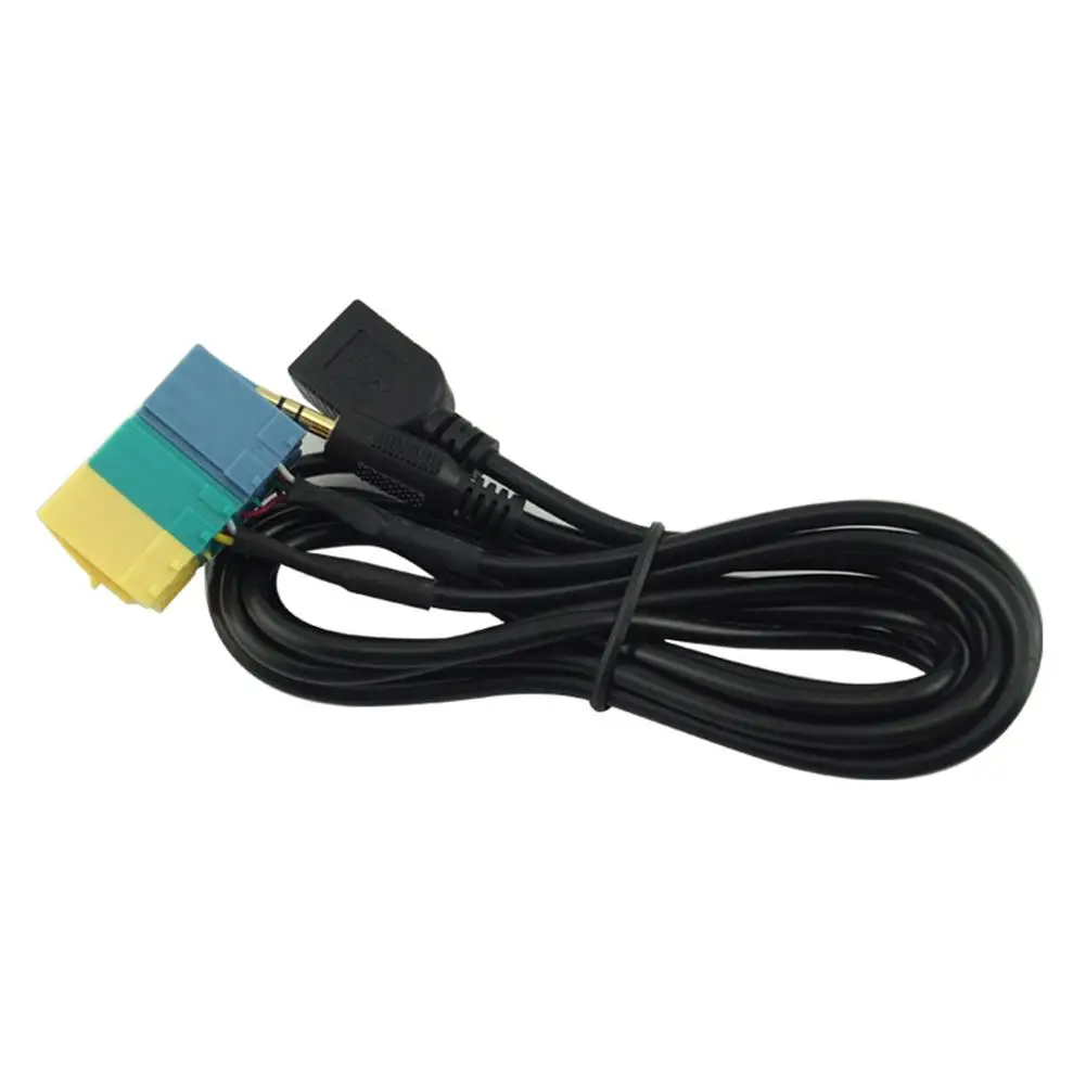 2 in1 3.5MM + USB Plug Audio Adapter Cable Kia Aux CablePlayer to MP3 For Hyundai Kia Sportage