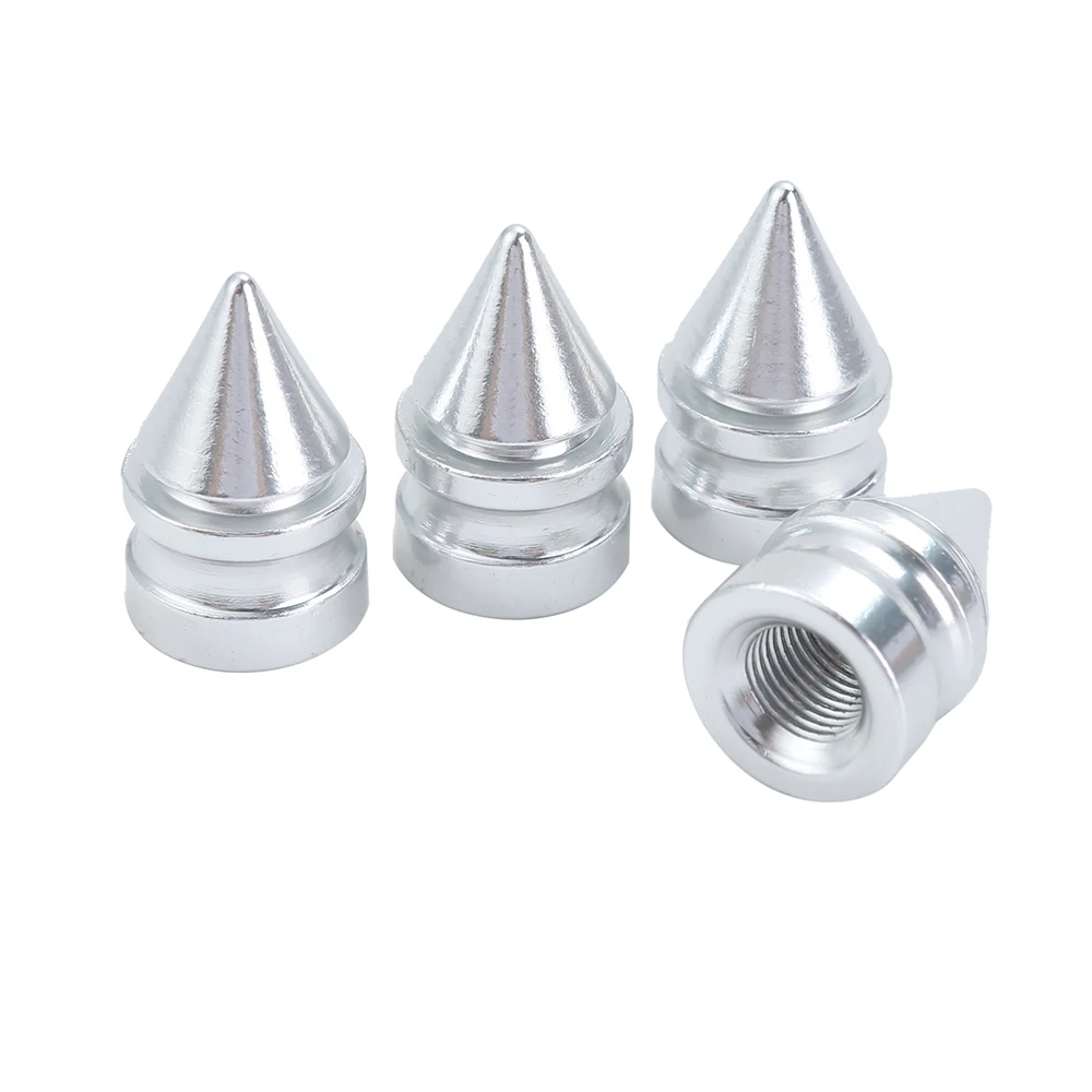 4x Aluminum Bullet Car Truck Air Port Cover Tire Cone Rim Valve Wheel Stem Caps New Arrival Car Styling Auto Accessories