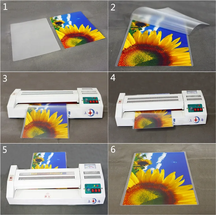 35 mic, A4 Thermal Laminating Film, PET+EVA, 100Pcs/Pack For Photo/Files/Card/Picture Lamination