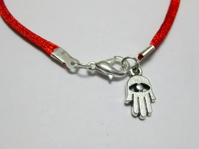 10 Mixed Kabbalah Hand Charms Red String Good Luck Bracelets